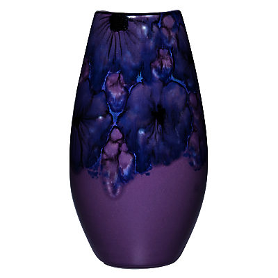 Poole Pottery Jasmine Manhattan Vase, H26cm Poole Pottery Jasmine Manhattan Vase, H26cm
